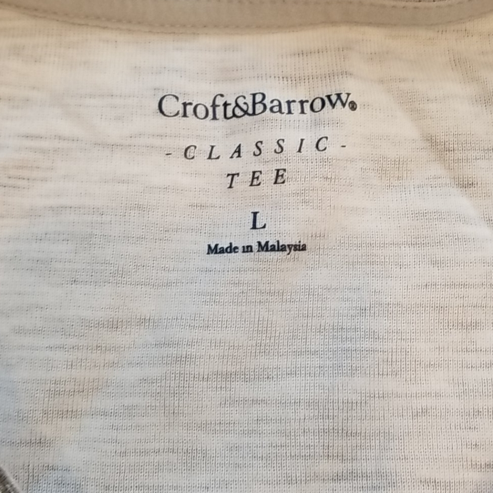 Croft & Barrow Classic Tee size L - Picture 3 of 5